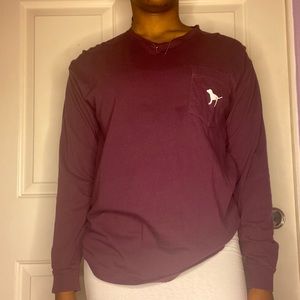 PINK burgundy long sleeve